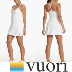 Vuori Women's One Shot Tennis Dress Breathable Active built in Shorts Casual NWT